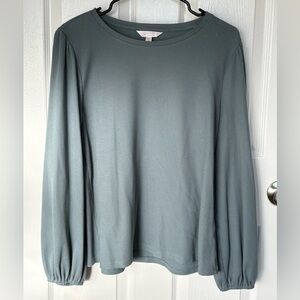 LC Lauren Conrad Teal Long Sleeve Top
